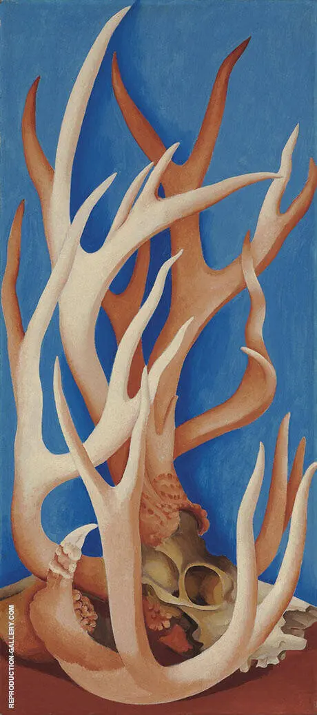 Deer Horns 1938 By Georgia O'Keeffe