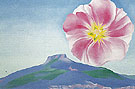 Hollyhock Pink With The Pedernal New Mexico 1937 By Georgia O'Keeffe