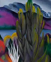 Lake George with White Birch Trees 1921 By Georgia O'Keeffe