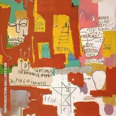 Dos Cabezas 1983 By Jean-Michel-Basquiat