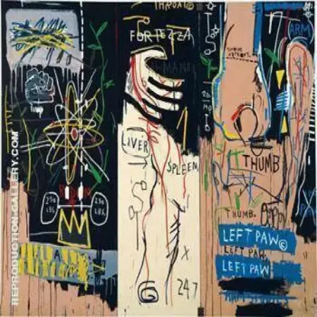 Meats for the Public B By Jean-Michel-Basquiat