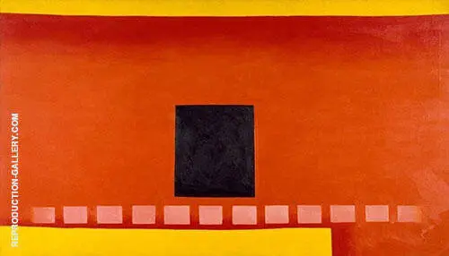 Patio Door Green Red 1951 By Georgia O'Keeffe