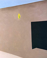 Patio Door With Green Leaf 1956 By Georgia O'Keeffe