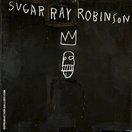 Sugar Ray Robinson By Jean-Michel-Basquiat
