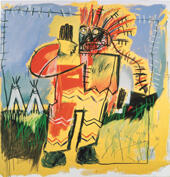 Tobacco versus Red Chief 1981 By Jean Michel Basquiat