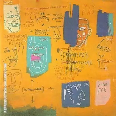 Untitled 1983 3 by Jean-Michel-Basquiat | Oil Painting Reproduction