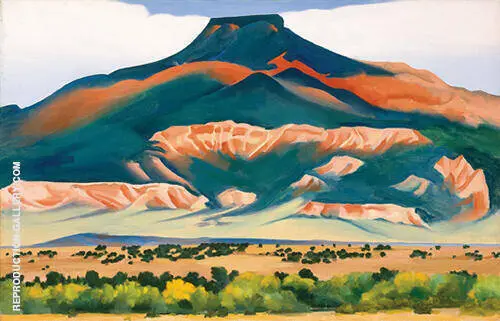 Pedernal My Front Yard Autumn 1941 by Georgia O'Keeffe | Oil