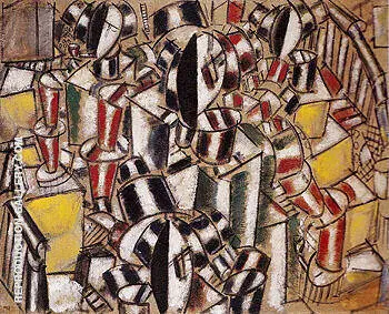 The Staircase 1914 By Fernand Leger