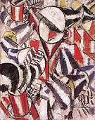 Woman Sewing 1914 By Fernand Leger