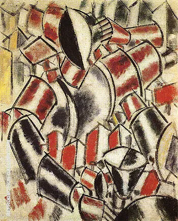 Woman Before a Table 1914 By Fernand Leger