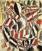 Woman Before a Table 1914 By Fernand Leger