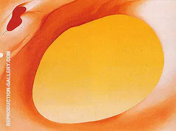 Pelvis Series Red With Yellow 1945 By Georgia O'Keeffe