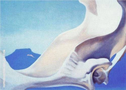 Pelvis With Pedernal 1943 by Georgia O'Keeffe | Oil Painting Reproduction