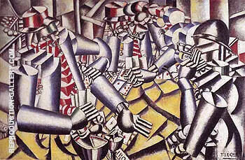 The Card Game 1917 By Fernand Leger