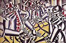 The Card Game 1917 By Fernand Leger