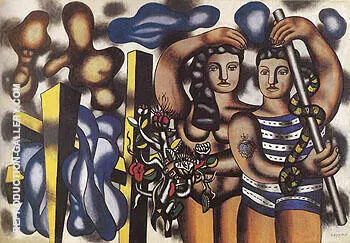 Adam and Eve c1935 By Fernand Leger