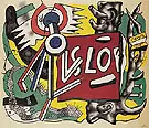Tree Trunks on Yellow Ground 1945 By Fernand Leger