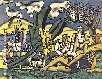 The Country Outing First State c1952 By Fernand Leger