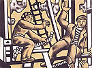 Construction Workers 1951 A By Fernand Leger