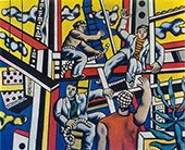 The Construction Workers 1951 By Fernand Leger
