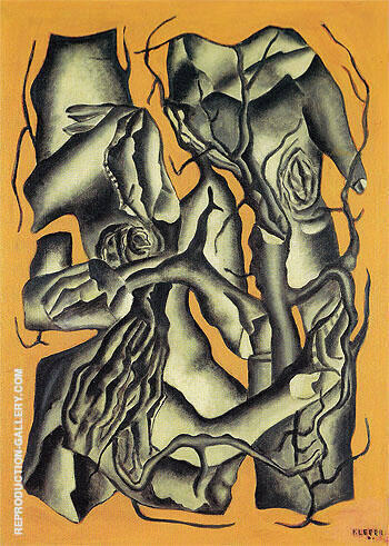 Tree Trunks 1931 by Fernand Leger | Oil Painting Reproduction