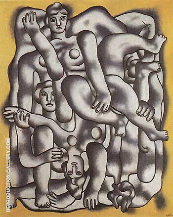 Gray Acrobats c1942 By Fernand Leger