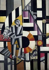 Man with a Pipe c1918 By Fernand Leger