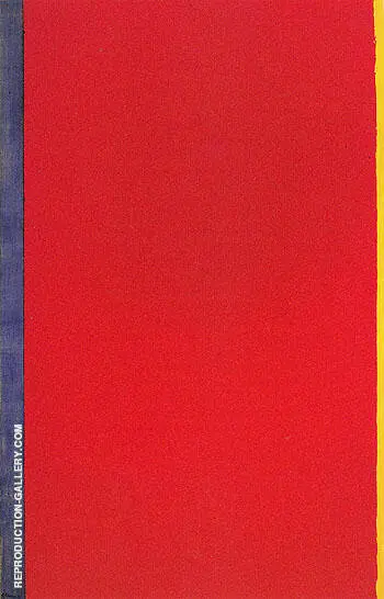 Who's Afraid of Red Yellow and Blue I 1966 By Barnett Newman