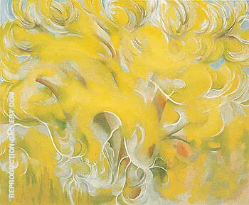 Cottonwoods c1952 By Georgia O'Keeffe