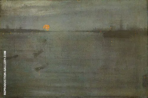 Nocturne Blue and Gold Southampton Water 1872 By James McNeill Whistler