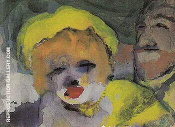 Blonde Girl and Man By Emil Nolde