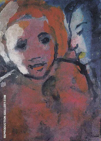 Couple in Sidelight By Emil Nolde