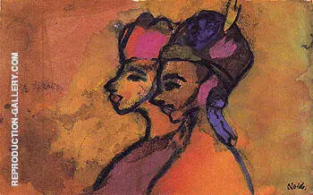 Remote Girls By Emil Nolde