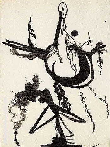 Untitled 1945 8 By Barnett Newman