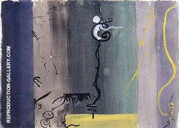 Untitled 1945 9 By Barnett Newman