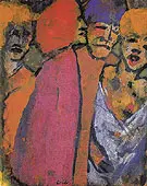Encounter Four Figures By Emil Nolde