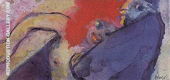 Old Man and Nude Girl By Emil Nolde