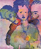 Three Young Women By Emil Nolde