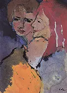 Two Ladies By Emil Nolde