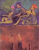 Scene with Four Figures By Emil Nolde