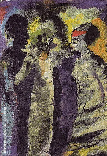 Conversation with Shadows By Emil Nolde