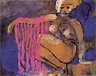 Crouching Nude By Emil Nolde
