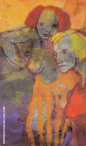 Two Women By Emil Nolde