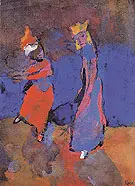 King and Dancing Woman By Emil Nolde