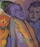 Couple and Redheaded Child By Emil Nolde