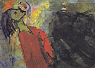 Figures Craning their Necks By Emil Nolde