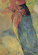 Hovering Couple By Emil Nolde