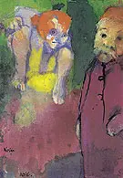 Old Man and Wood Gnome By Emil Nolde