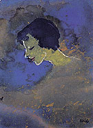 Young Woman in Profile By Emil Nolde