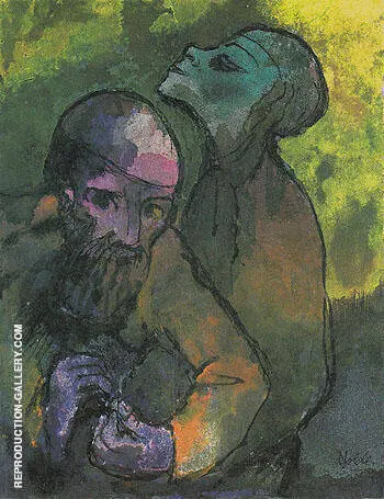 Old Man and Woman By Emil Nolde
